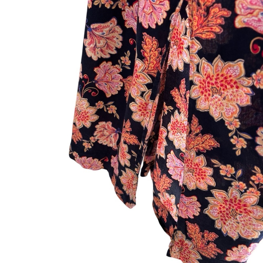 Old-Navy Tie-Shoulder Floral Print All Day Midi Swing Dress Size Small Casual - Picture 8 of 14